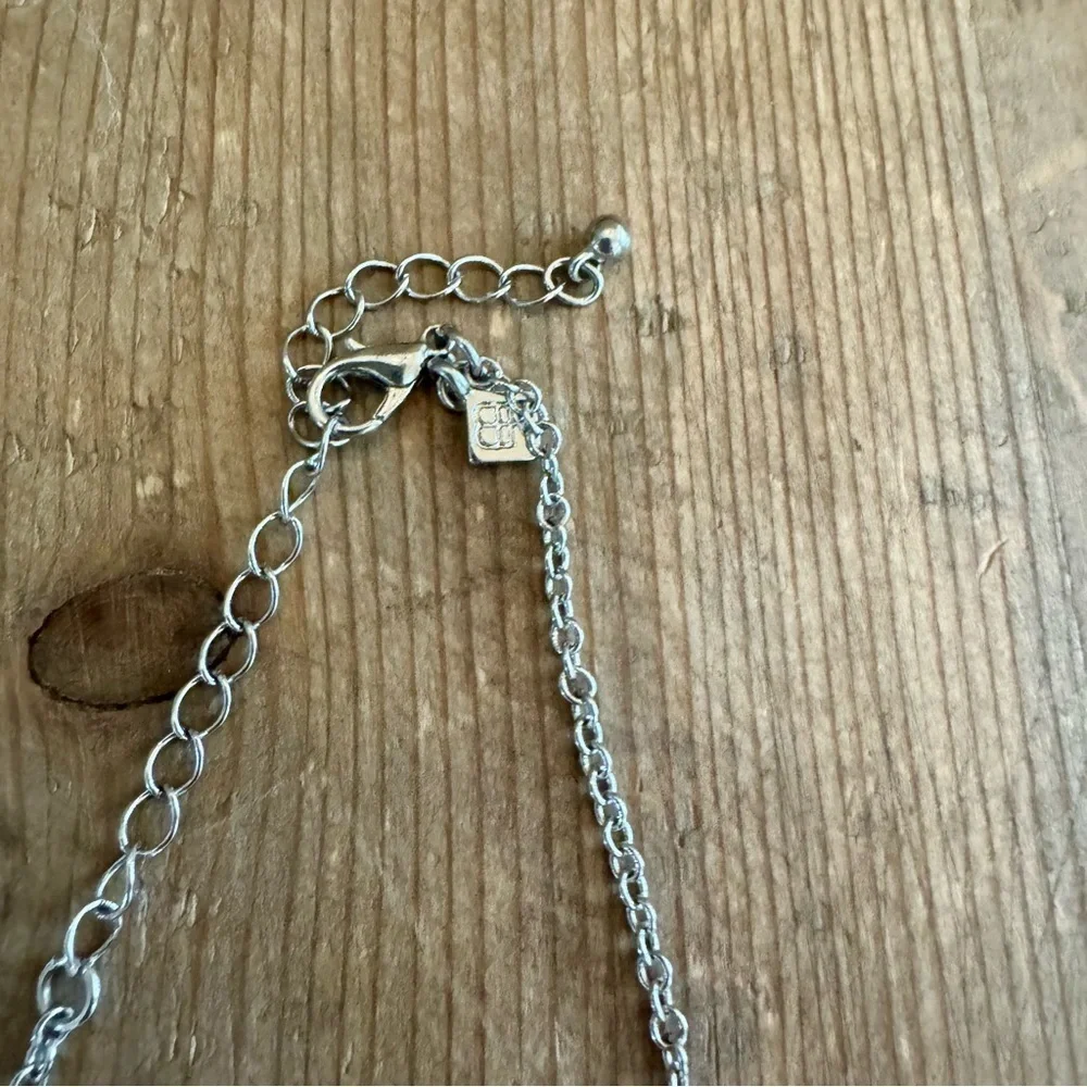 Banana Republic Silver Beaded Necklace
